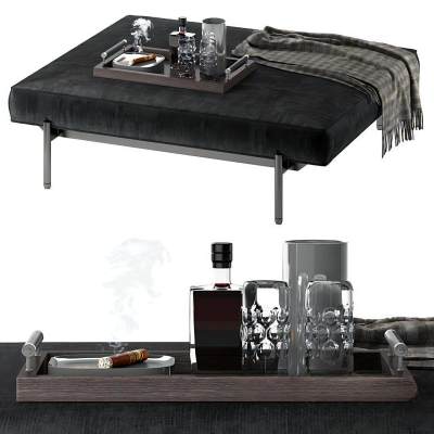 红酒雪茄组合摆件